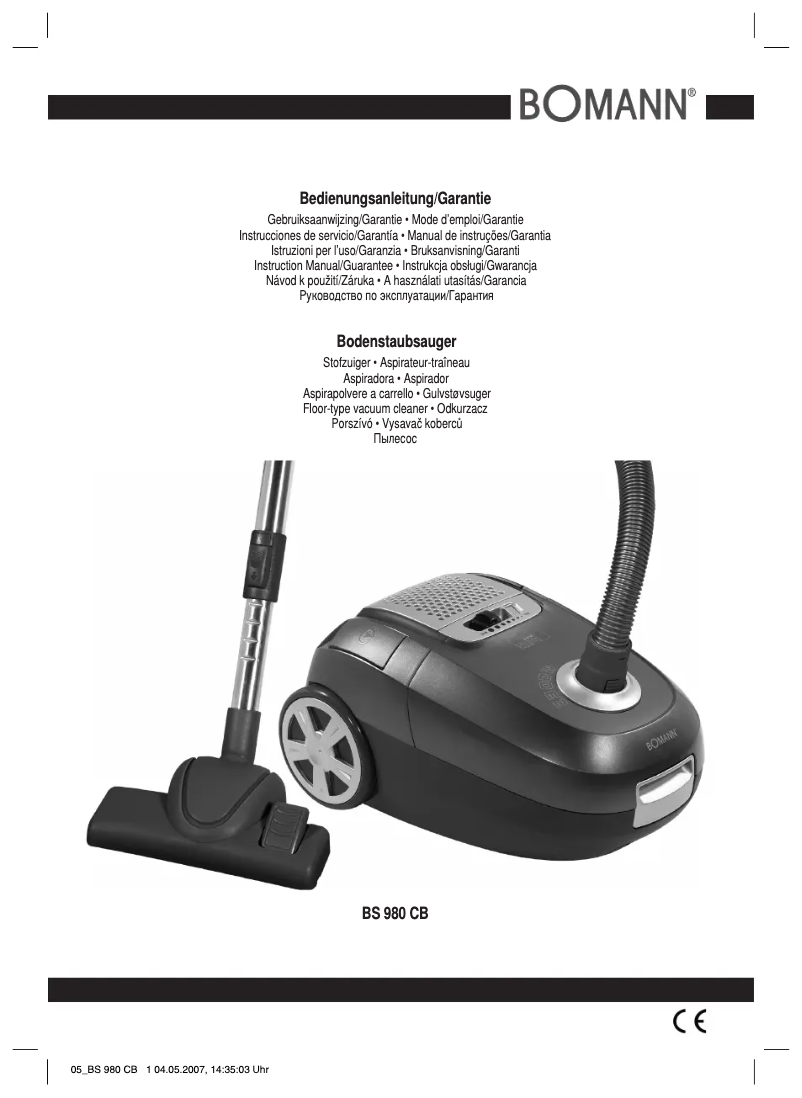 Página 1 del manual Manual de usuario Bomann BS 980 CB