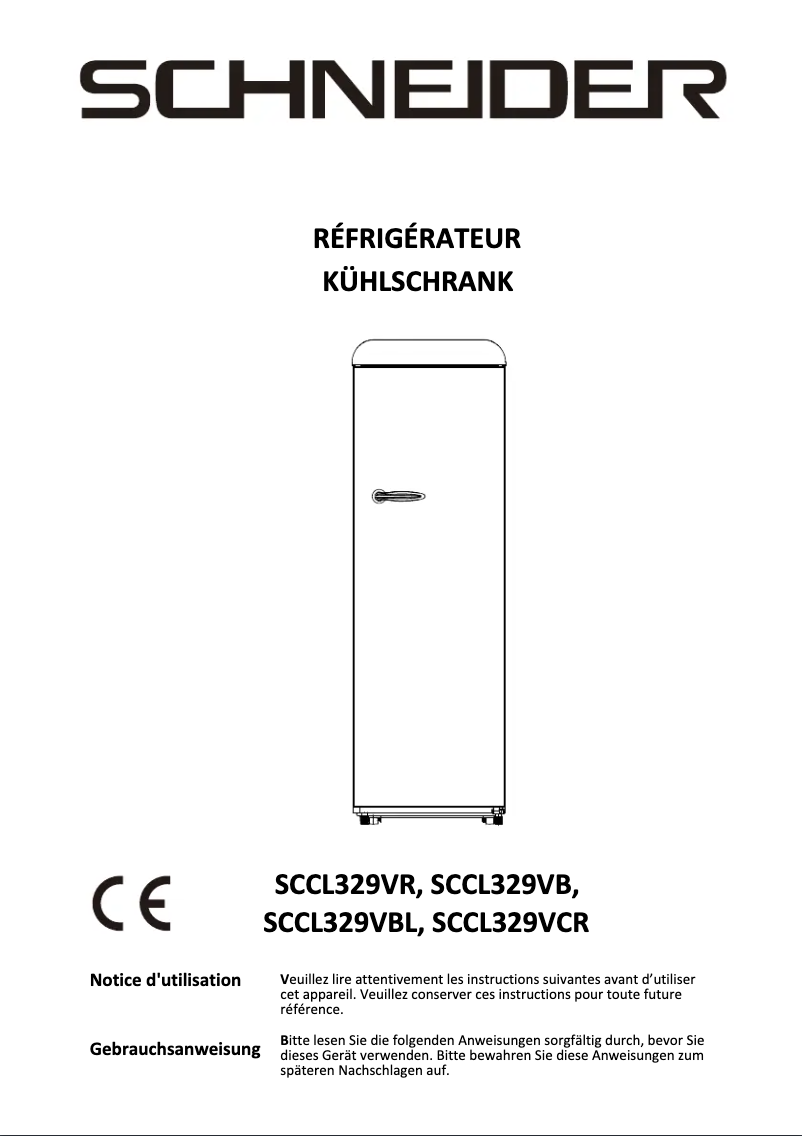 Image de la première page du manuel de l'appareil SCCL329VCR