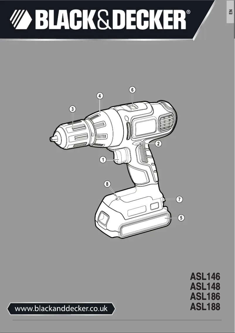 Page 1 de la notice Manuel utilisateur Black & Decker ASL146K