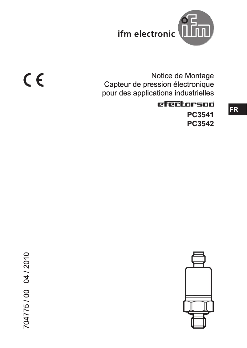 Page 1 de la notice Manuel utilisateur IFM PC3541