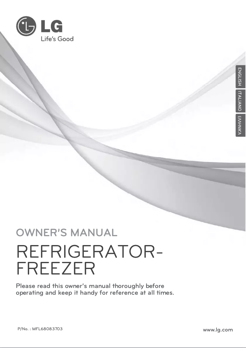 Page 1 de la notice Manuel utilisateur LG GBB548PZQZB