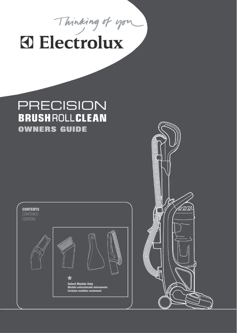 Imagen de la primera página del manual del dispositivo Precision Brushroll Clean EL8805A