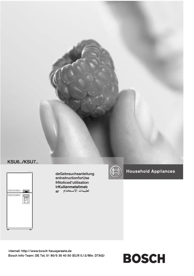 Page 1 of the manual User Manual Bosch KSU65920NE