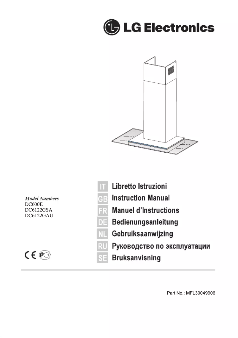 Image de la première page du manuel de l'appareil DC6122GAU