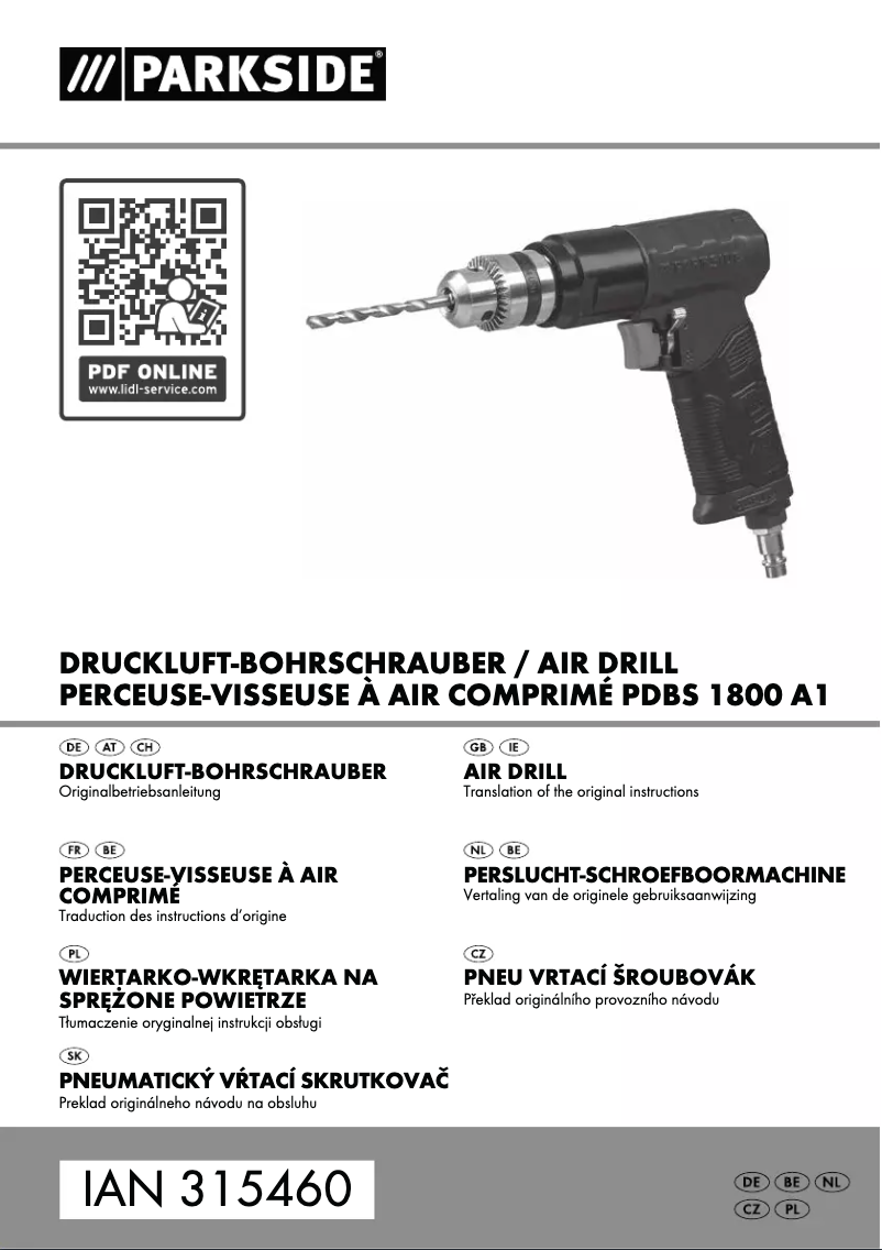 Image de la première page du manuel de l'appareil PDBS 1800 A1
