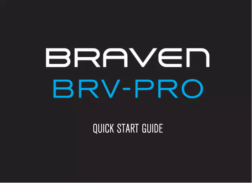 Page 1 de la notice Manuel utilisateur Braven BRV-Pro