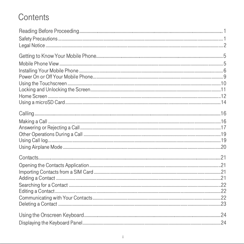 Page 1 de la notice Manuel utilisateur T-Mobile Comet