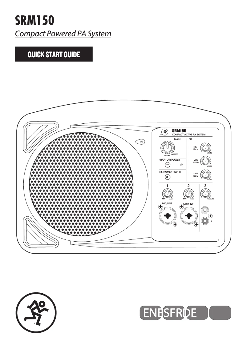 Page 1 de la notice Guide de démarrage rapide Mackie SRM150
