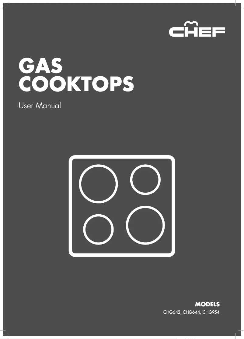 Página 1 del manual Manual de usuario Chef CHG644WC