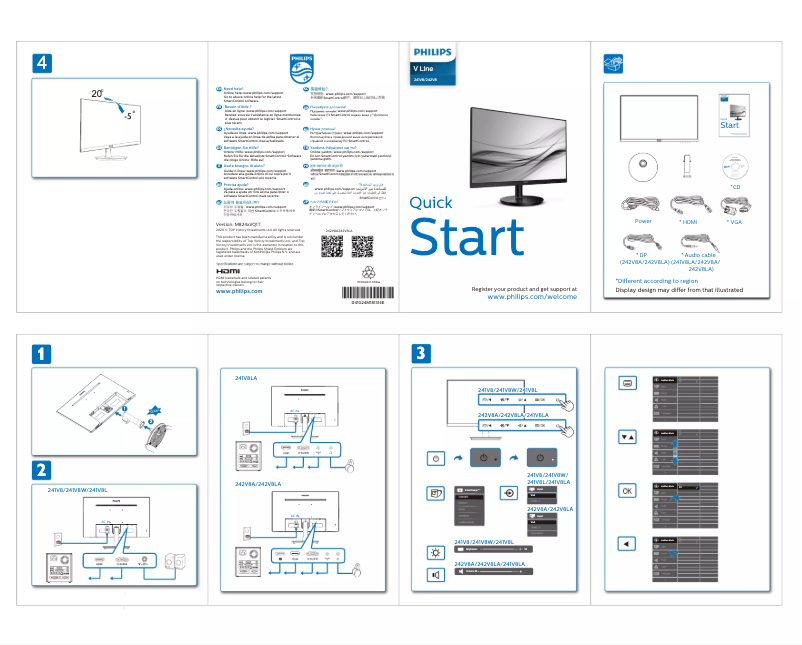 First page image of the manual for 241V8W