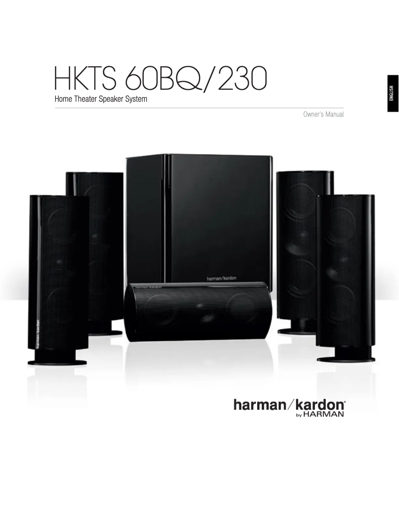 Page n°1 - Manuel utilisateur Harman Kardon HKTS 60
