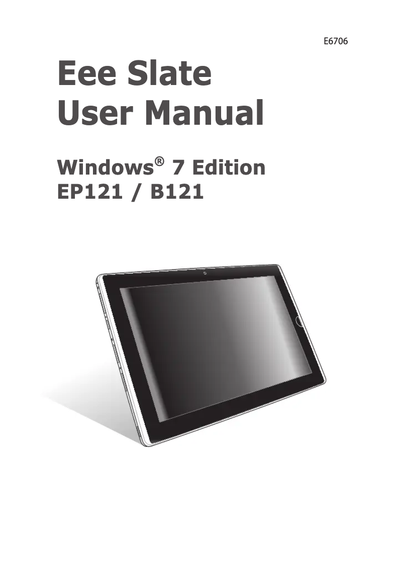 Page n°1 - Manuel utilisateur Asus Eee Slate