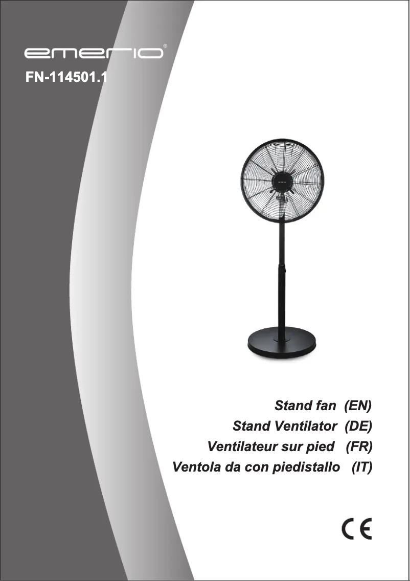 Page n°1 - Manuel utilisateur Emerio FN-114501.1