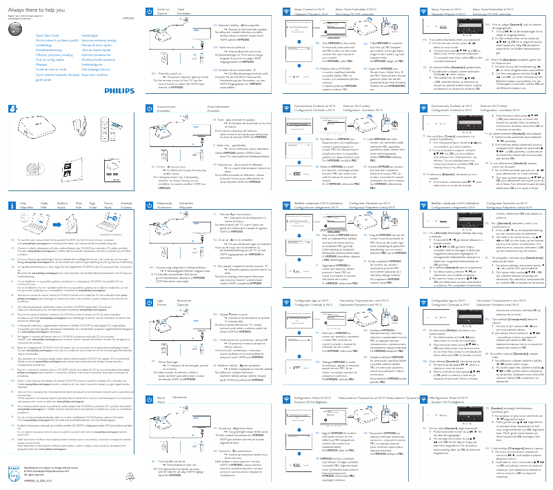 Page 1 de la notice Manuel utilisateur Philips HMP2000