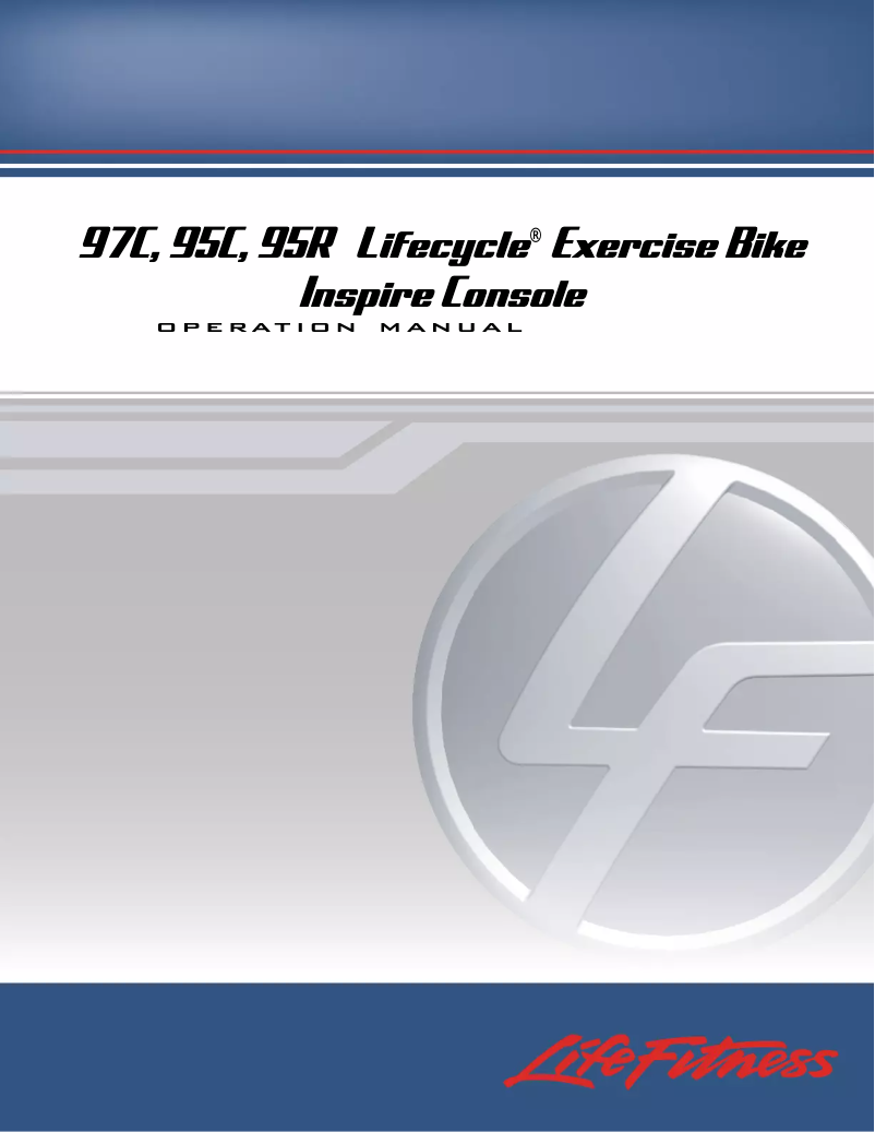 Página 1 del manual Manual de usuario Life Fitness Lifecycle 97C