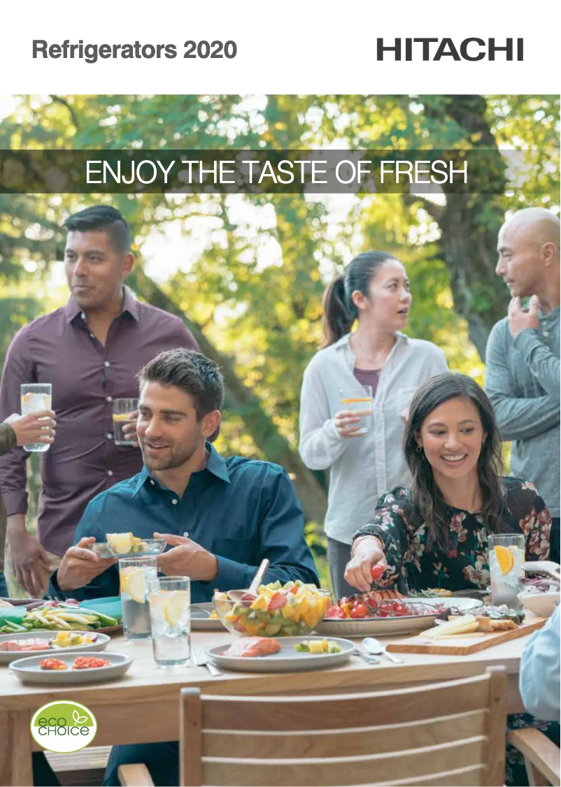 Página 1 del manual Catálogo Hitachi R-H310PRU7