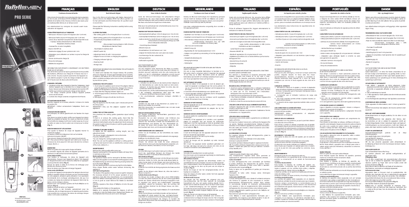 Page 1 of the manual User Manual BaByliss E972E