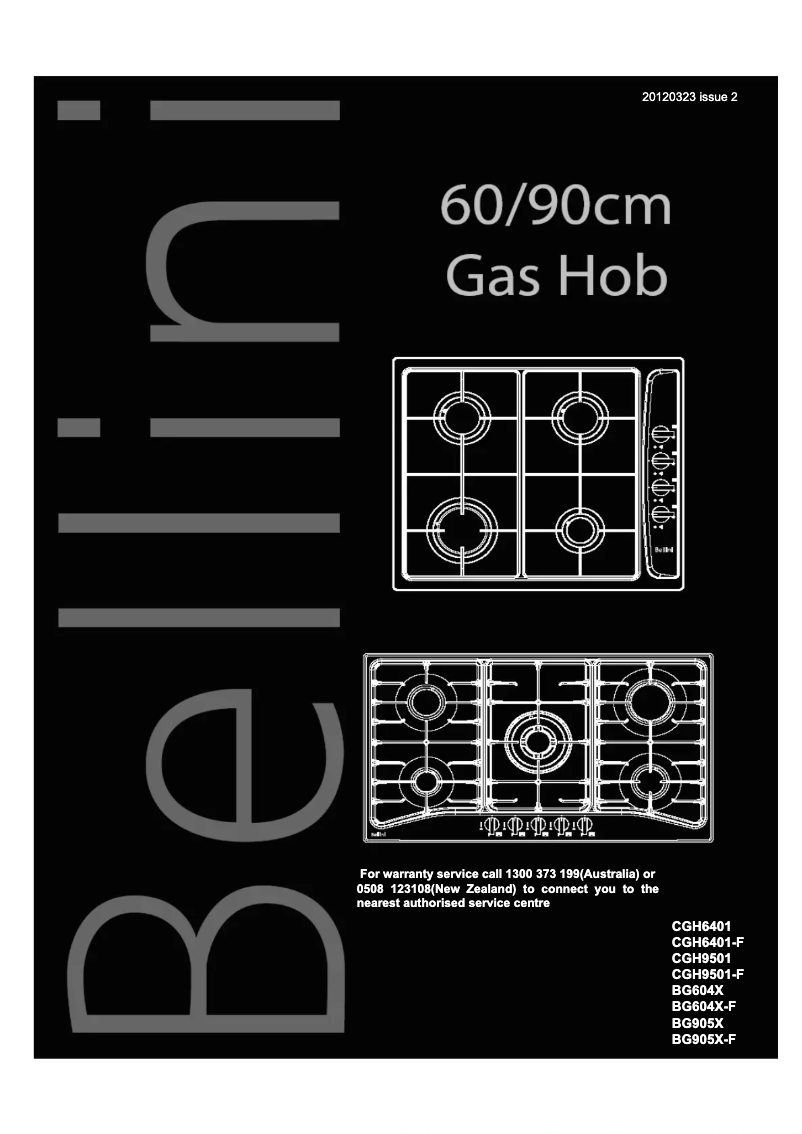 Page 1 de la notice Manuel utilisateur Bellini BP590EG