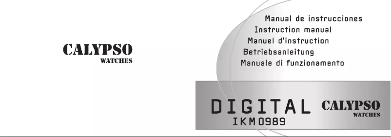 Page 1 de la notice Manuel utilisateur Calypso K5627