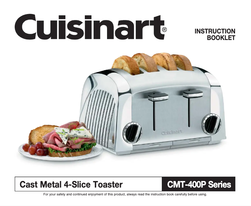 Página 1 del manual Manual de usuario Cuisinart Cast Metal CMT-400P