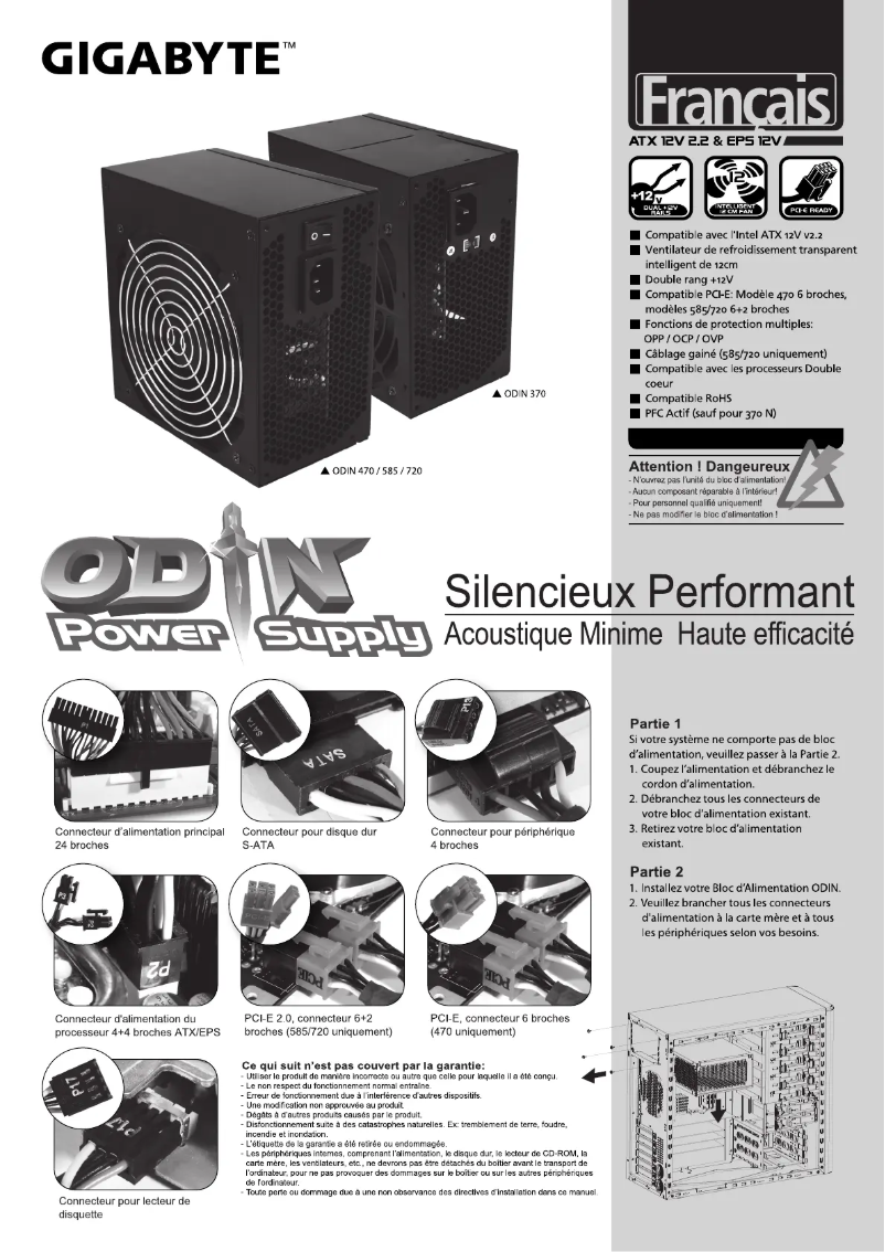 Imagen de la primera página del manual del dispositivo ODIN 370N