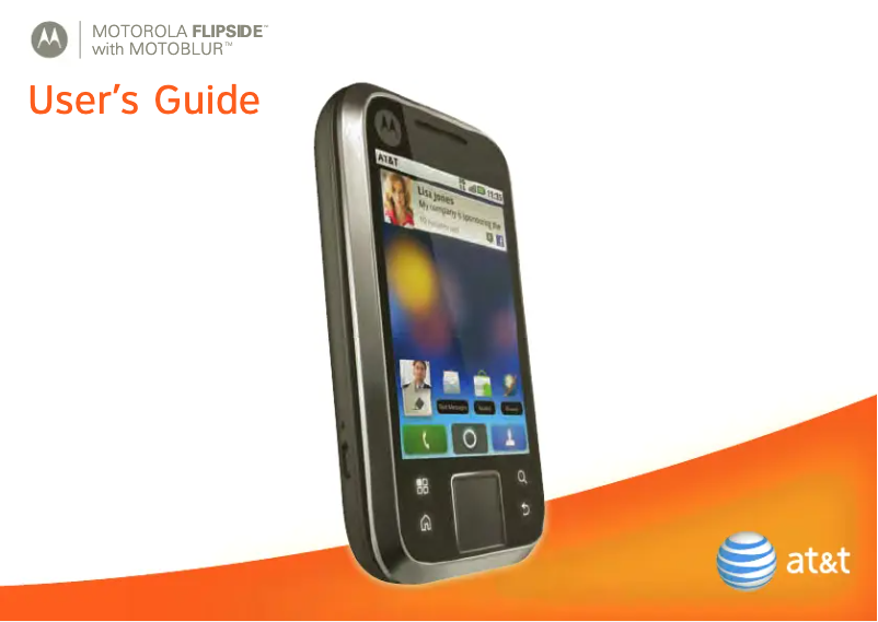 Page 1 de la notice Manuel utilisateur Motorola Flipside