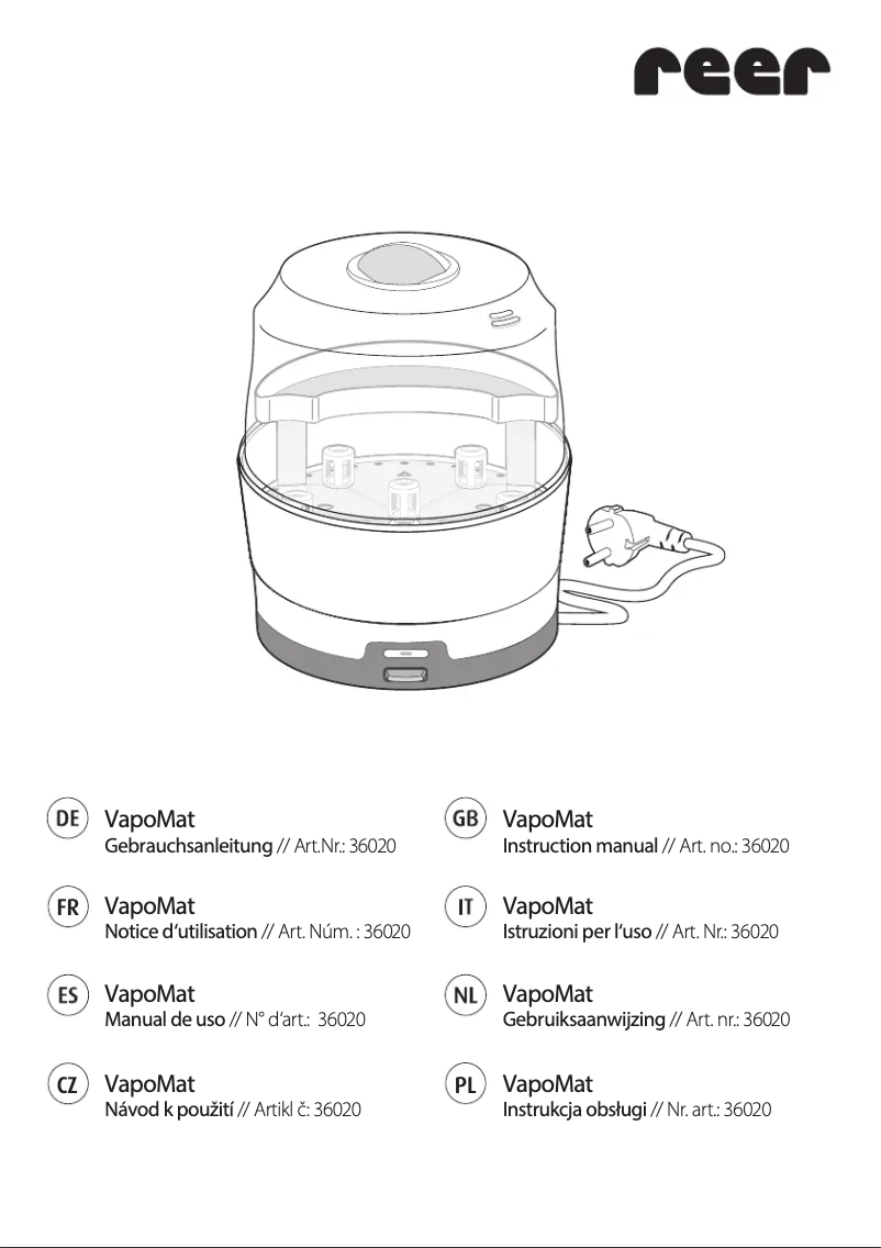 Image de la première page du manuel de l'appareil CQ-FX421