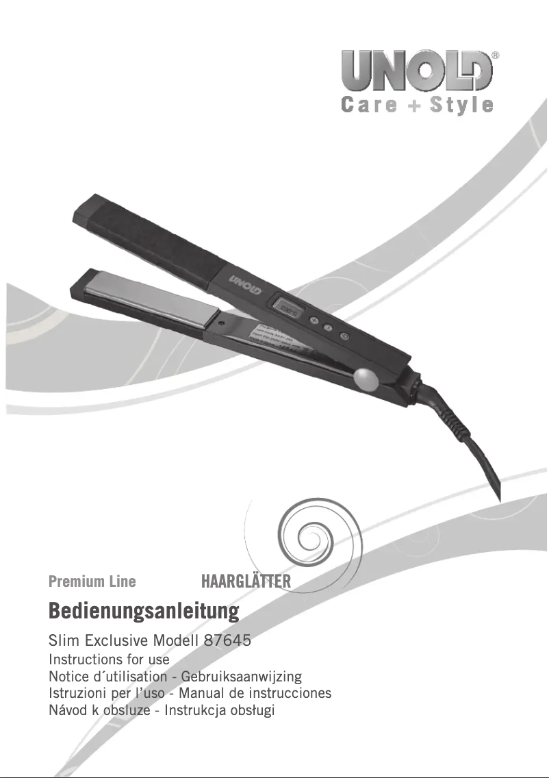 Image de la première page du manuel de l'appareil Slim Exclusive 87645