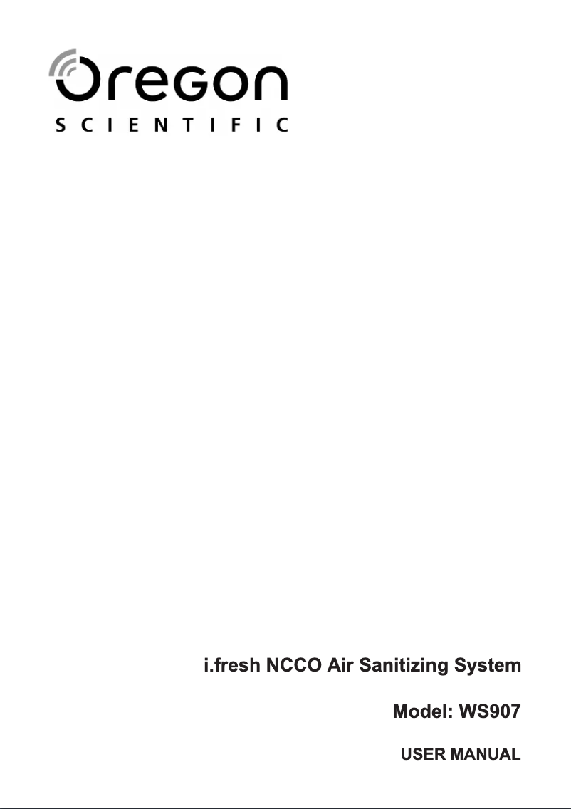 Page 1 de la notice Manuel utilisateur Oregon Scientific WS907