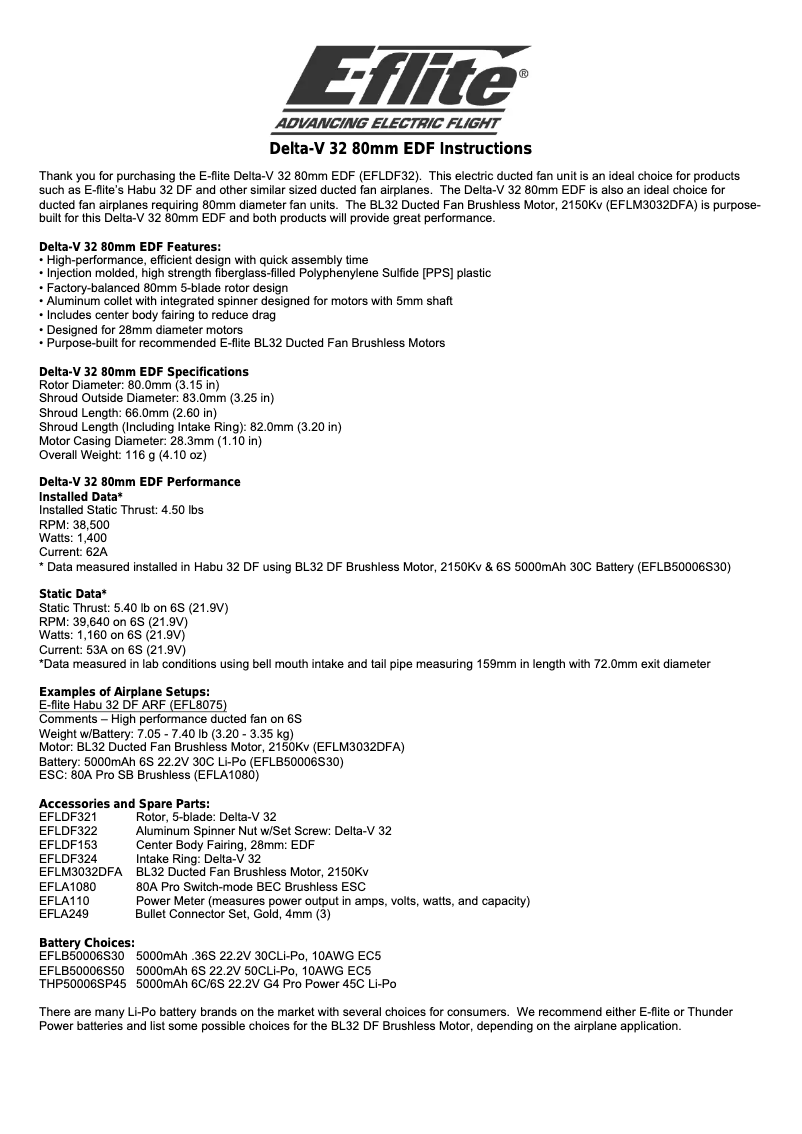 Image de la première page du manuel de l'appareil EFLDF32