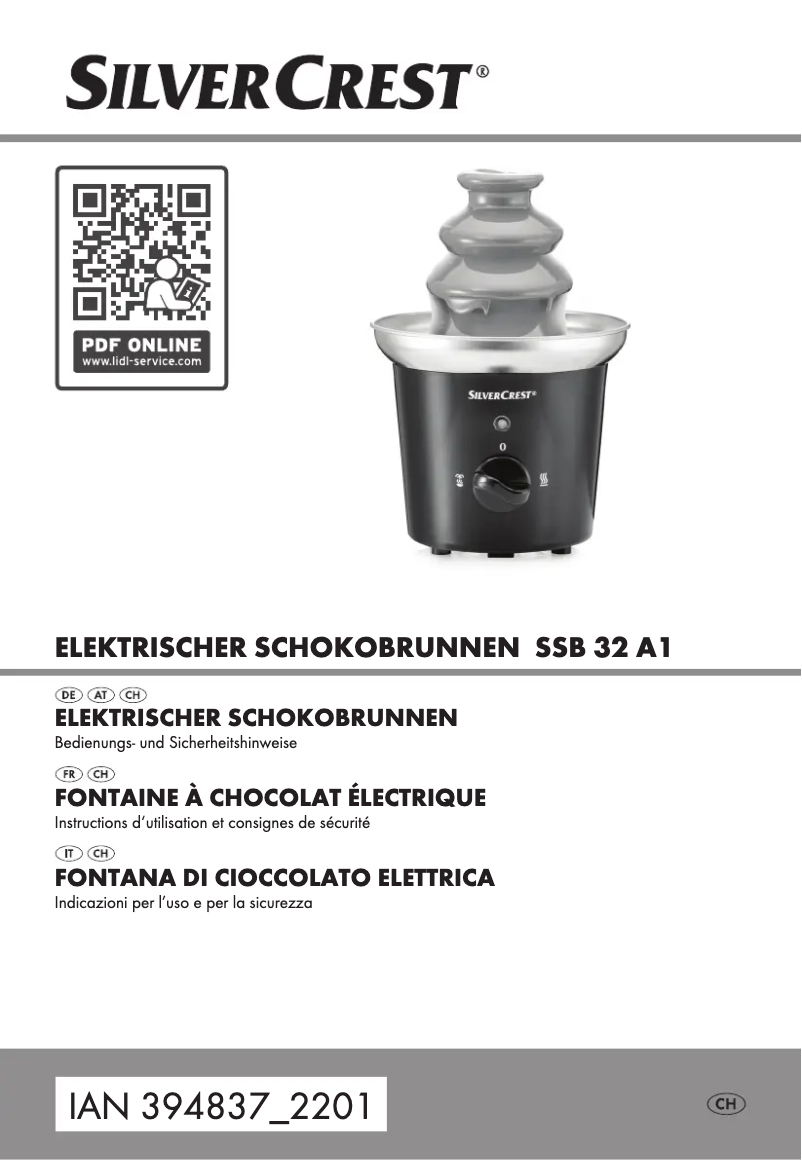 Image de la première page du manuel de l'appareil SSB 32 A1