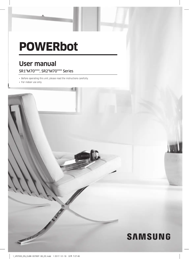 Image de la première page du manuel de l'appareil POWERbot SR20M707SWD
