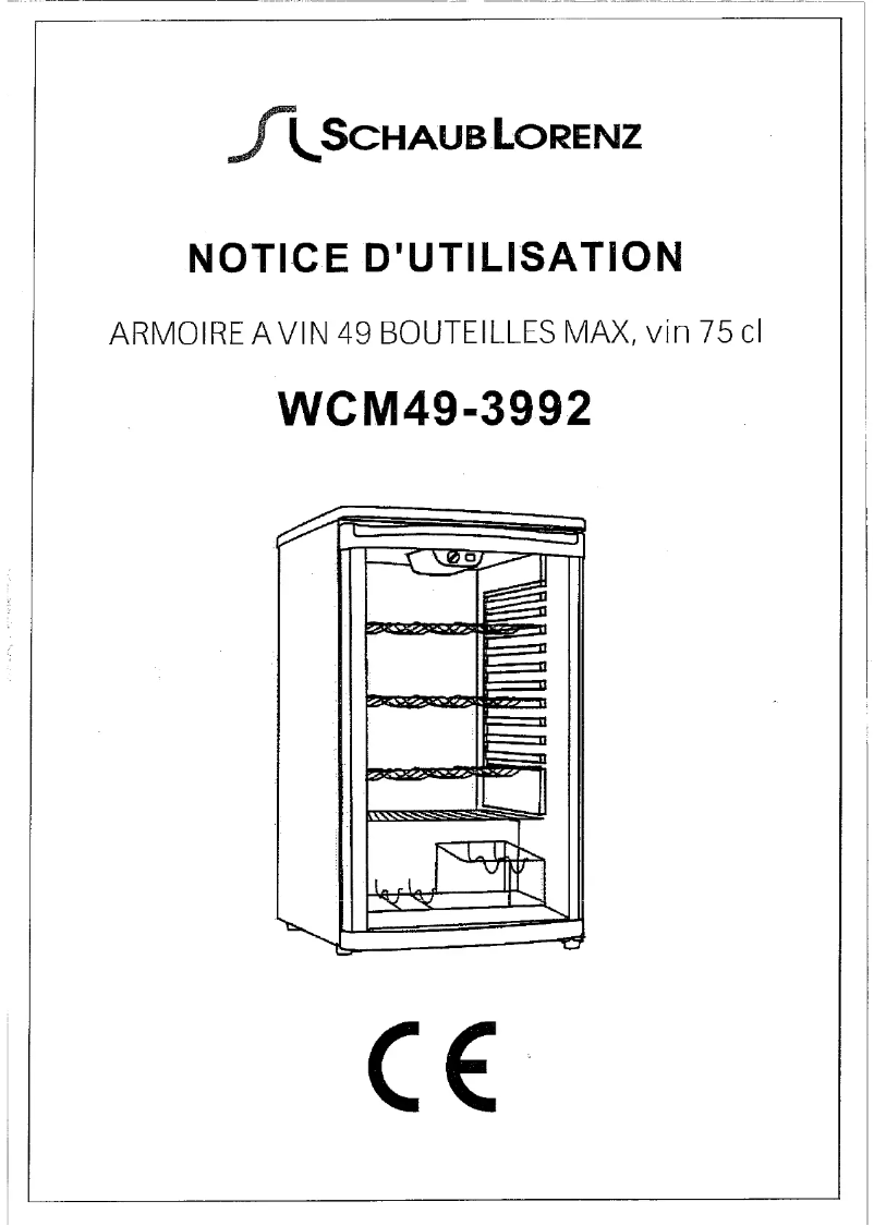 Page 1 de la notice Manuel utilisateur Schaub Lorenz WCM49-3992