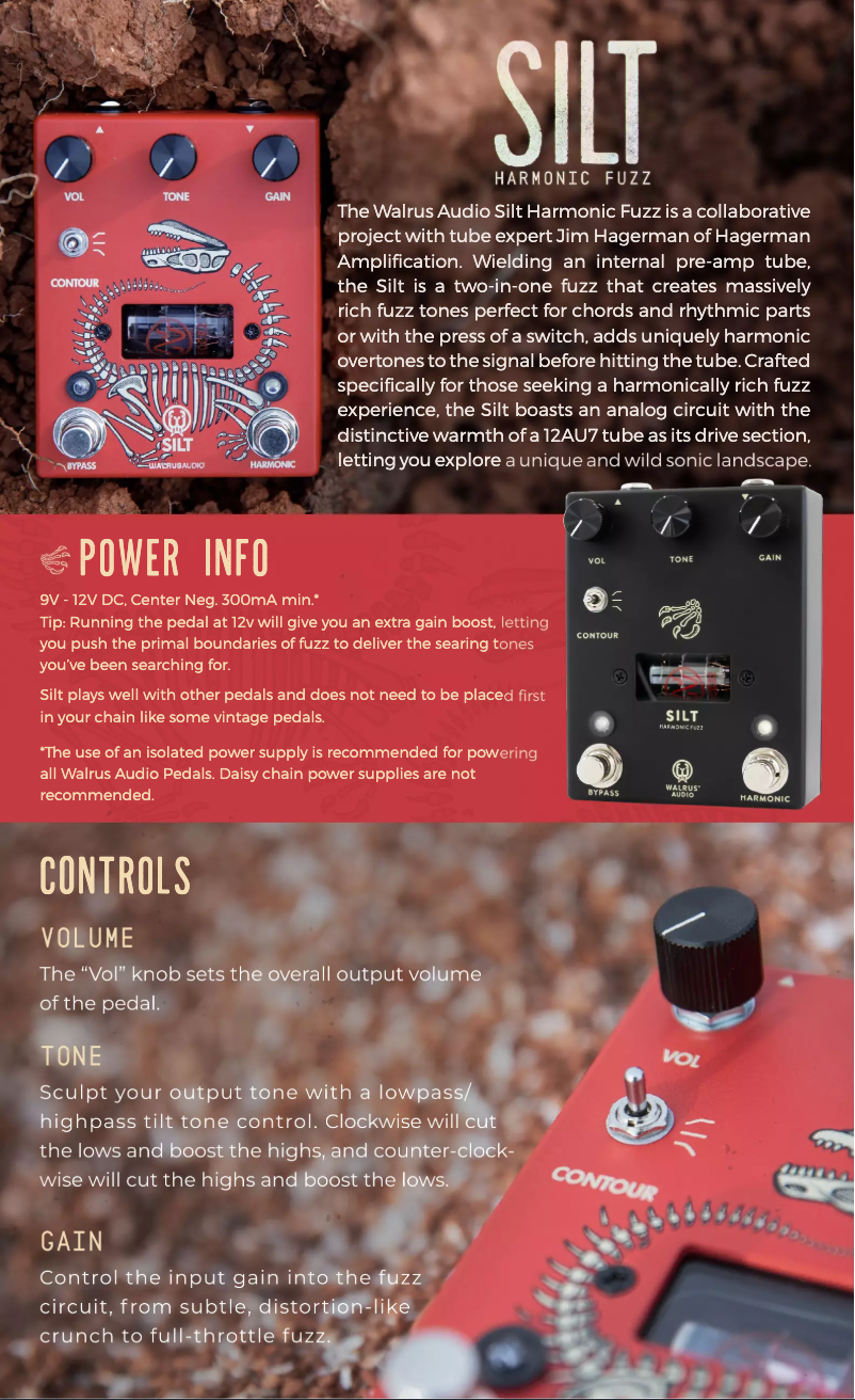 Image de la première page du manuel de l'appareil Silt