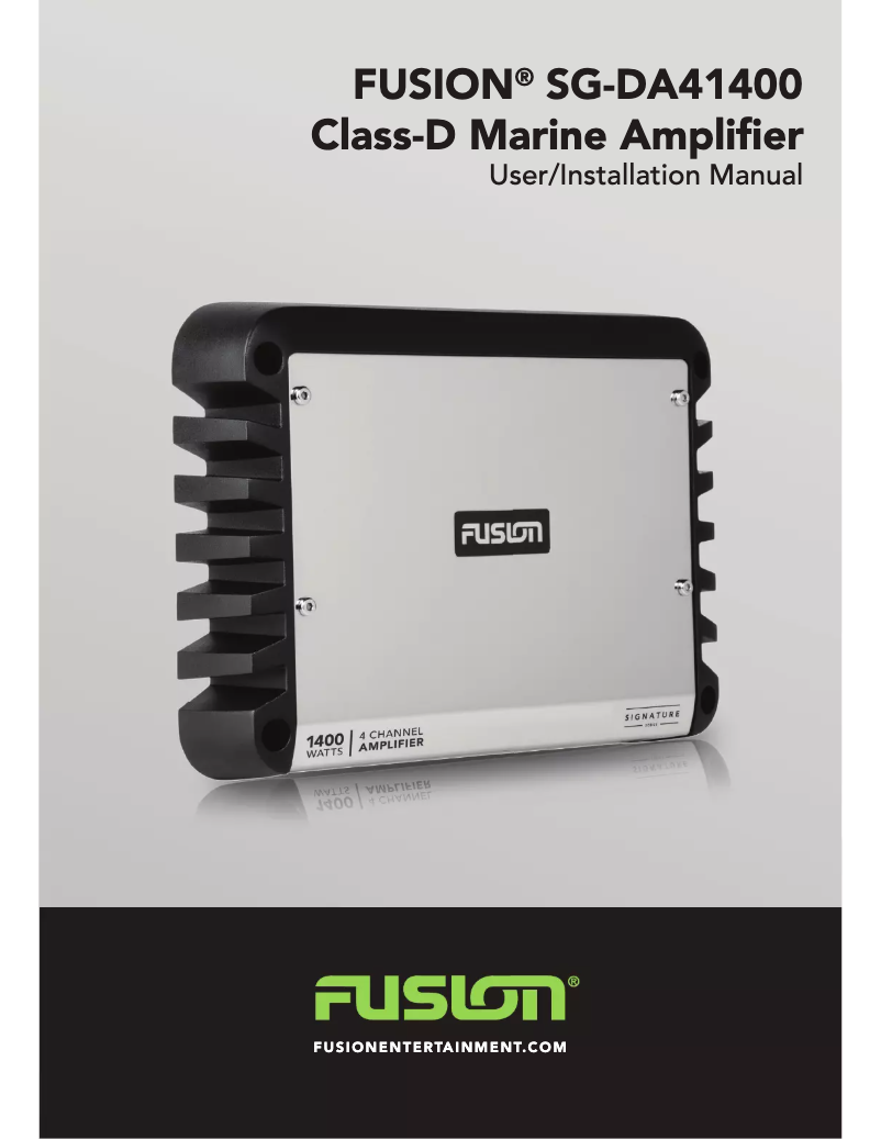 Image de la première page du manuel de l'appareil SG-DA41400