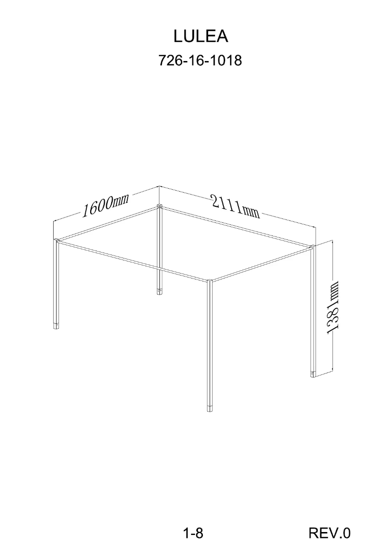 Page 1 de la notice Manuel utilisateur JYSK Lulea (Queen)