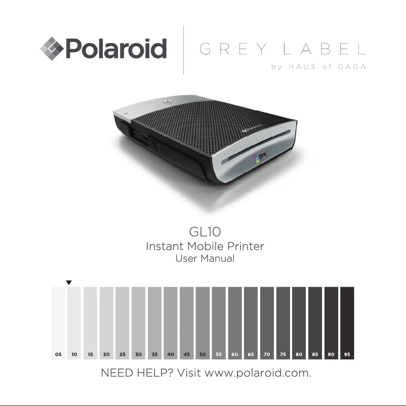 Image de la première page du manuel de l'appareil GL10 Instant Mobile Printer