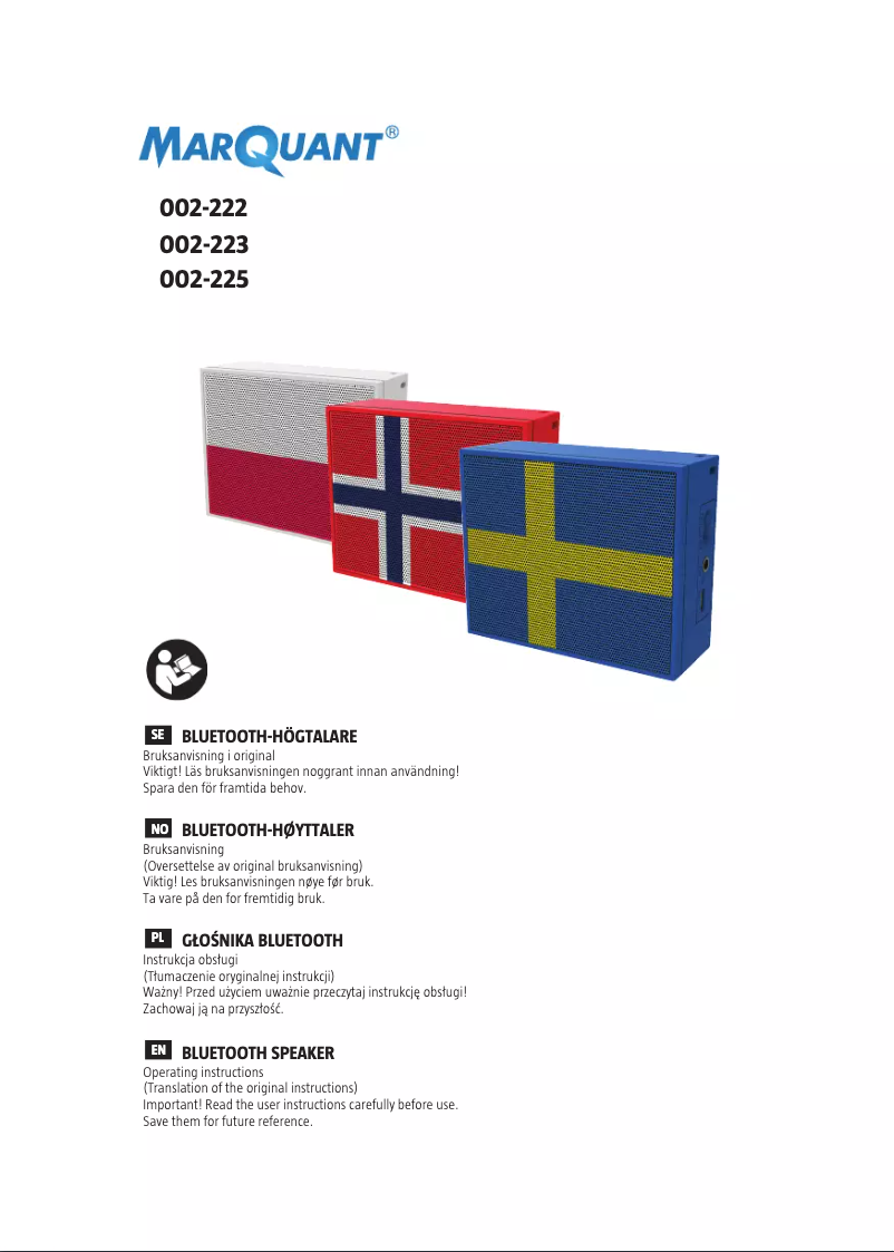 Image de la première page du manuel de l'appareil 002-222