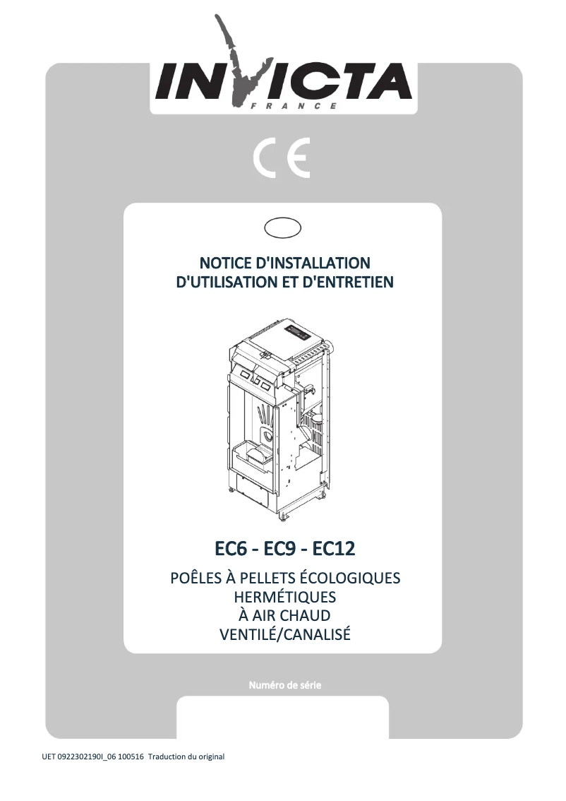 Page n°1 - Manuel utilisateur Invicta EC 6