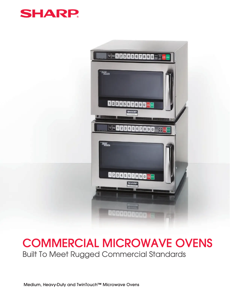 Page n°1 - Brochure Sharp R-21LCFS