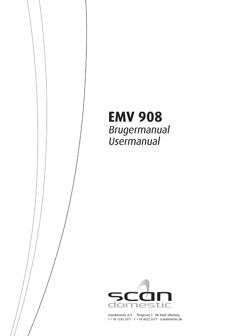 Image de la première page du manuel de l'appareil EMV 908