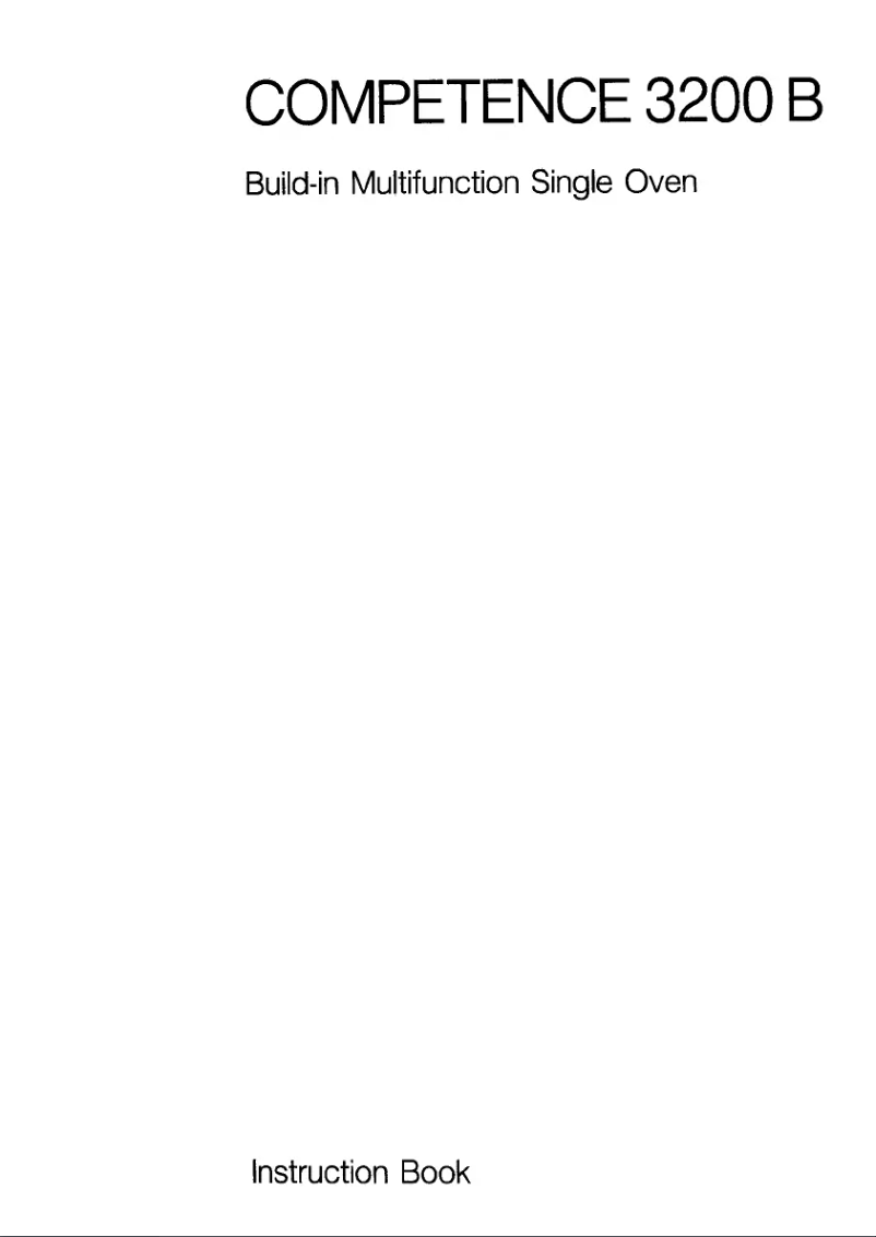 Page 1 de la notice Manuel utilisateur AEG Competence 3200 B W