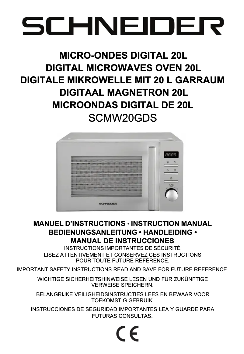 Page 1 de la notice Manuel utilisateur Schneider SCMW20GDS