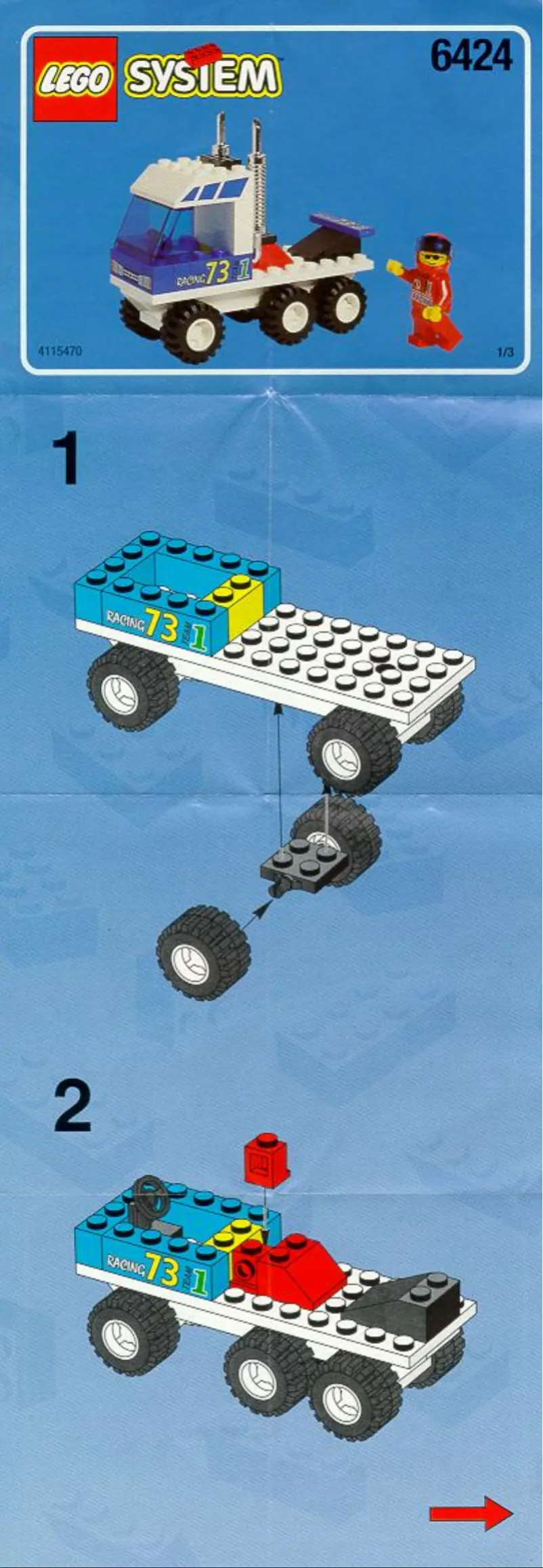 Page n°1 - Manuel utilisateur Lego City 6424
