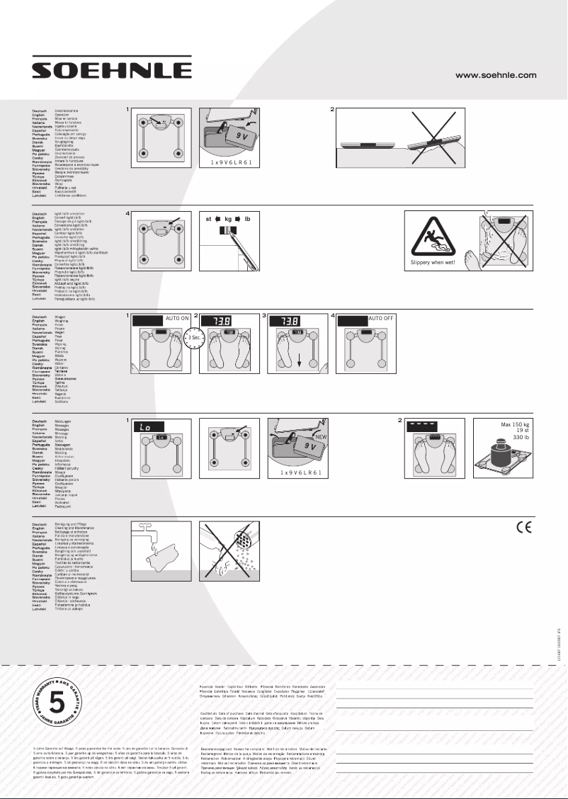 Page n°1 - Manuel utilisateur Soehnle Pino