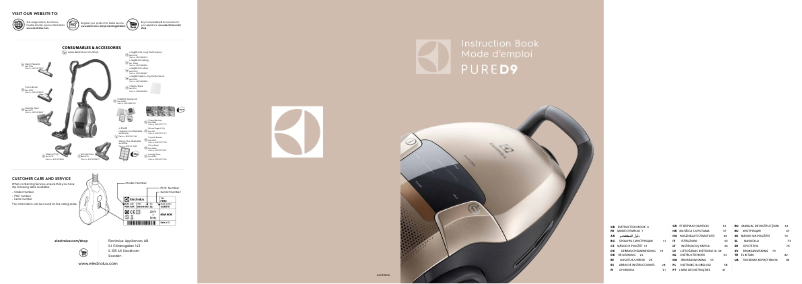 Page 1 de la notice Manuel utilisateur Electrolux PD91-ALRG2