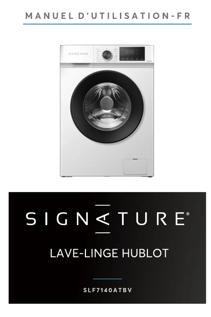 Page n°1 - Manuel utilisateur Signature SLF7140ATBV