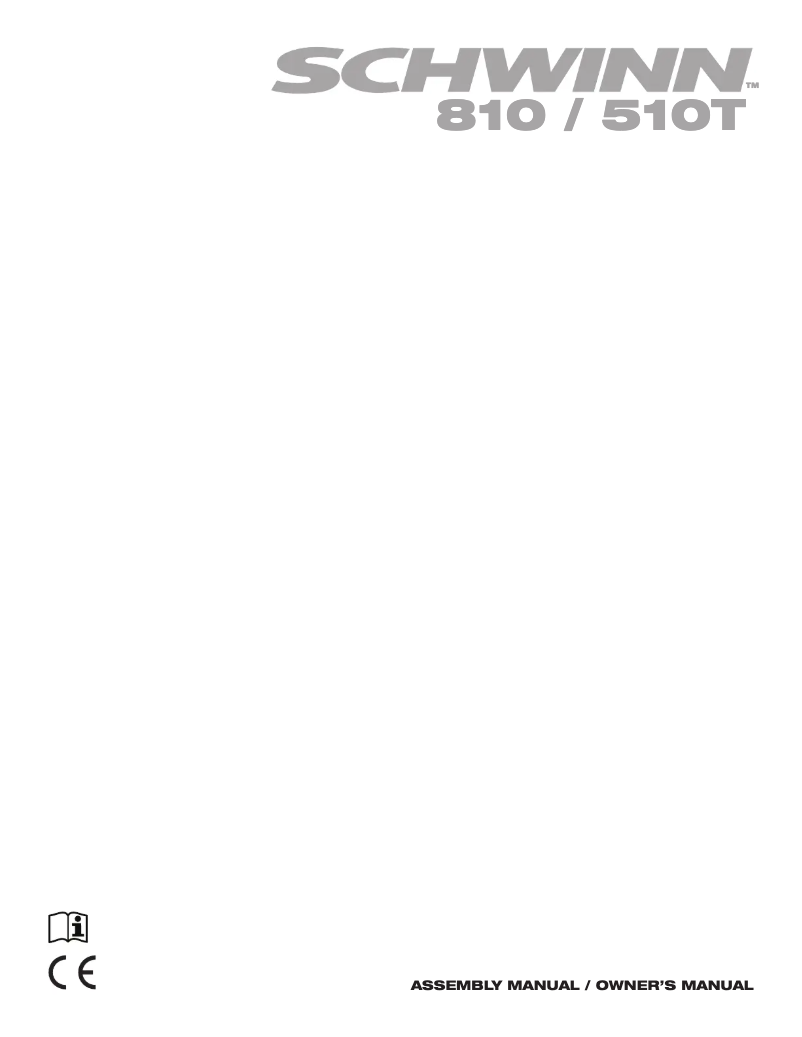 Page 1 de la notice Manuel utilisateur Schwinn 810