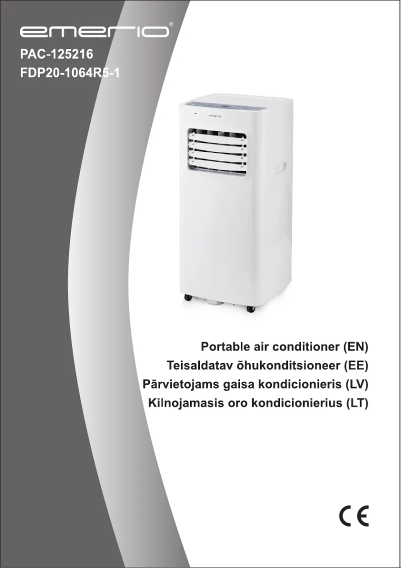 Page n°1 - Manuel utilisateur Emerio PAC-125216.5