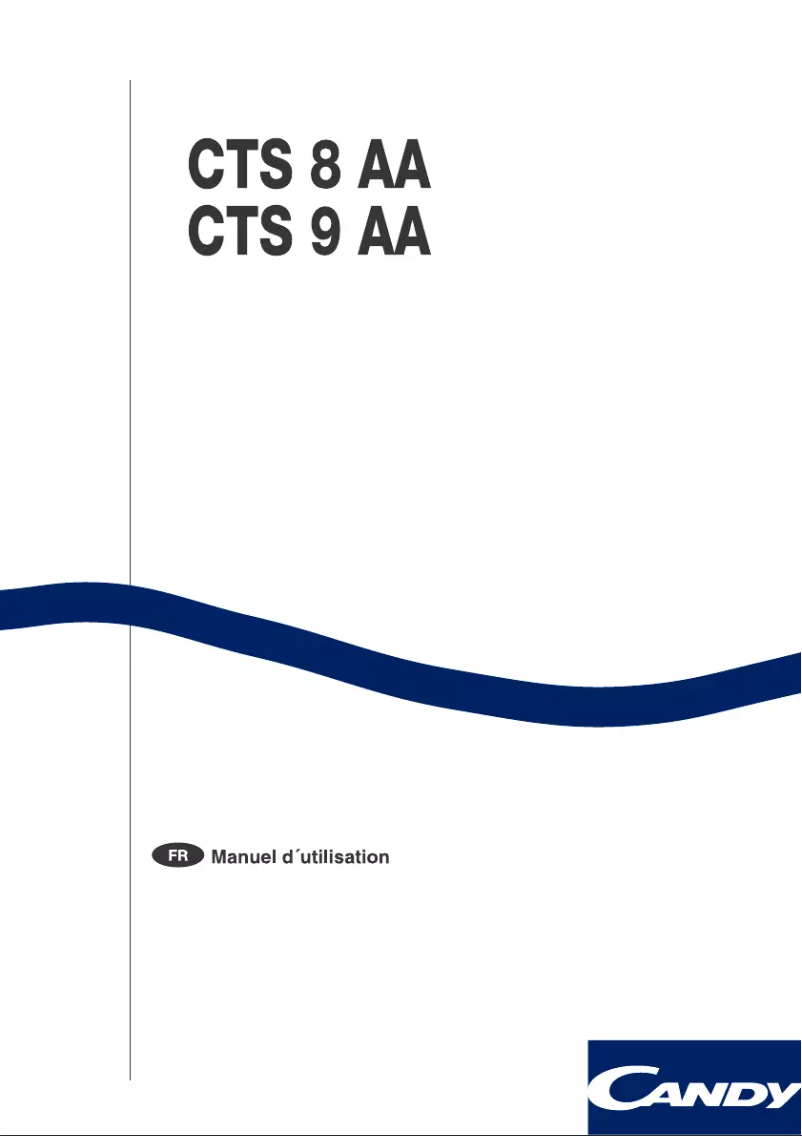 Page 1 de la notice Manuel utilisateur Candy LB CTS 8 AA